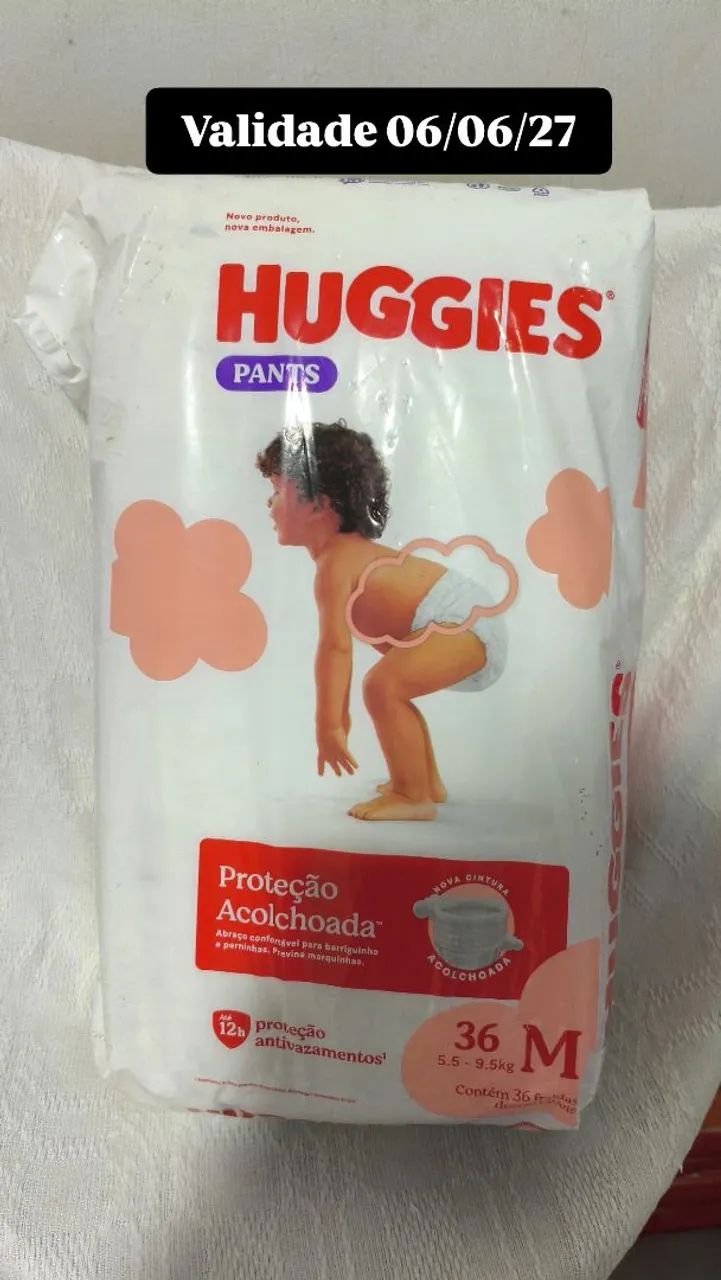 Fralda Huggies M 36 unidades 