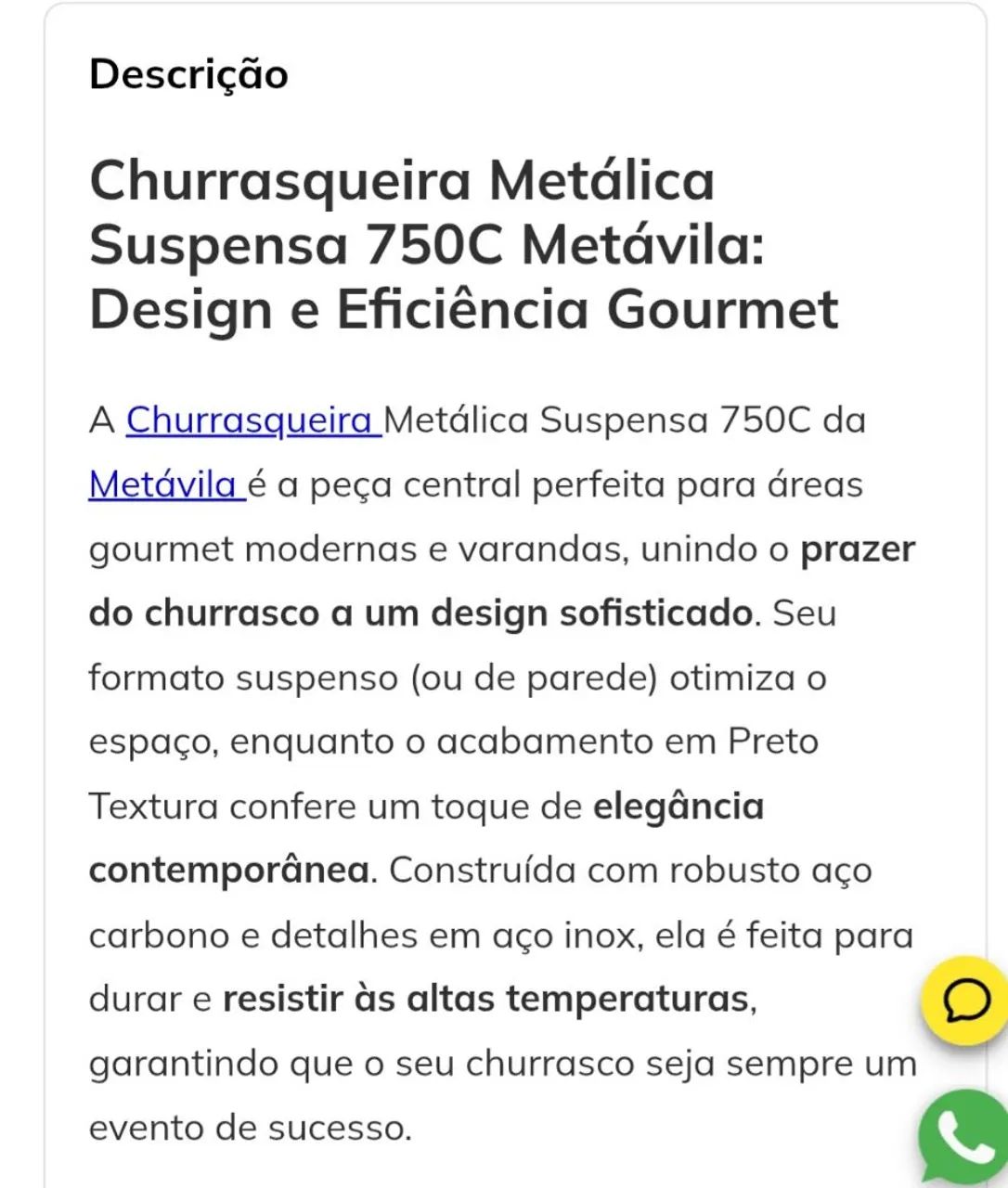 Churrasqueira suspensa. - Foto 4