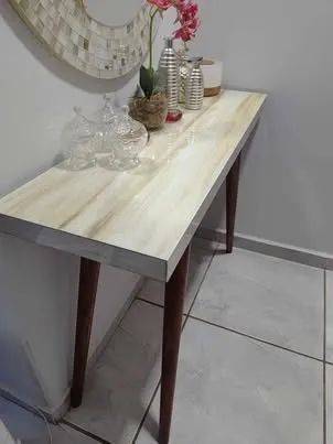 Espelho e aparador artesanal Novo