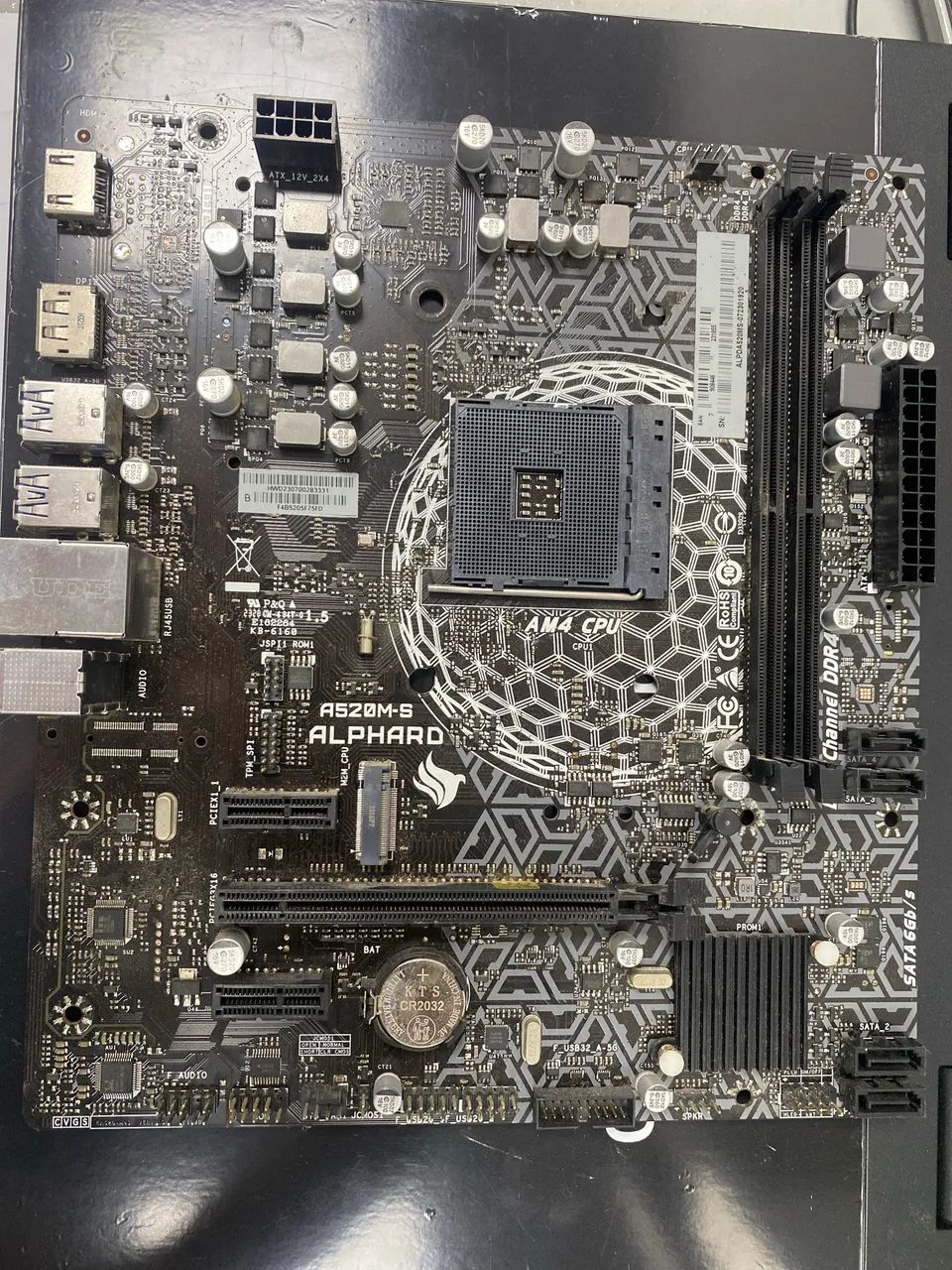 Placa mãe ddr4, alphard a520ms