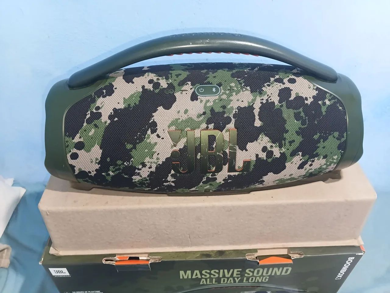 Caixa bom box 3 camuflada prova agua 