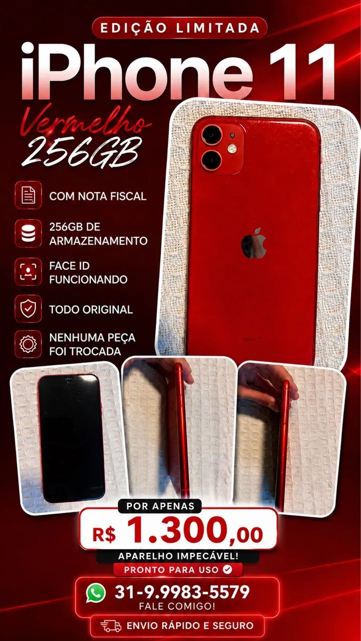 iPhone 11 256g - Celulares e Smartphones - Santa Terezinha, Belo