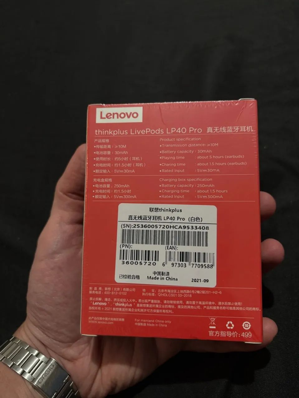 Fone Lenovo Thinkplus LP40 Pro Bluetooth - Branco - Foto 3