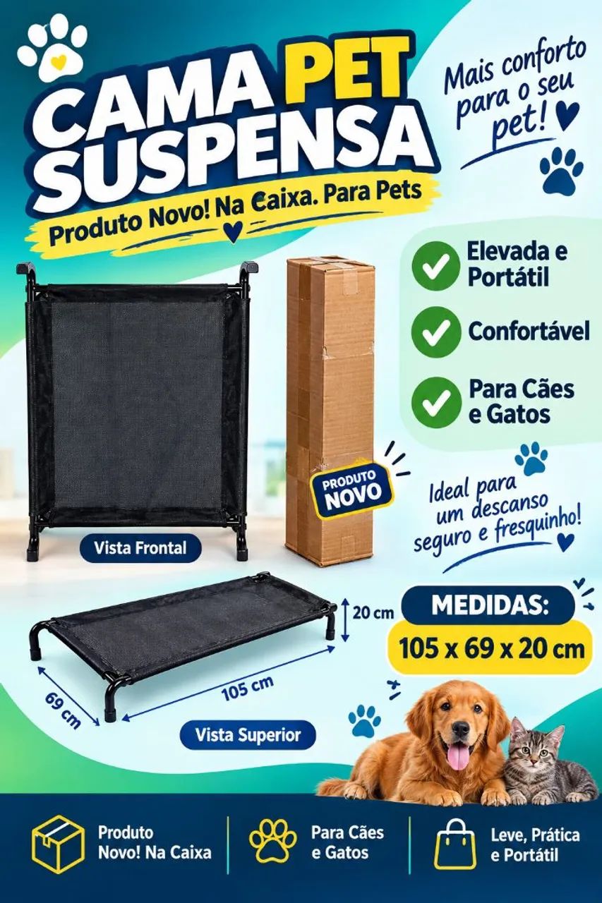 CAMA  PET SUSPENSA 