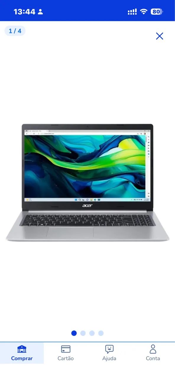 Notebook Acer razey 5 com 256 ssd   - Foto 3
