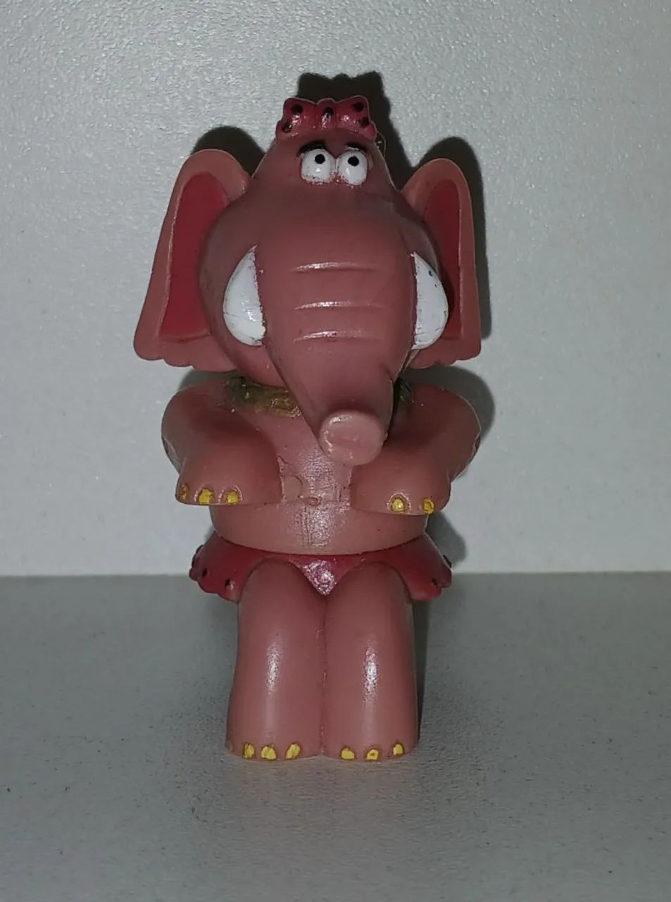 BONECO MINIATURA CIRCOMIX ELEFANTE ROSA BAILARINA