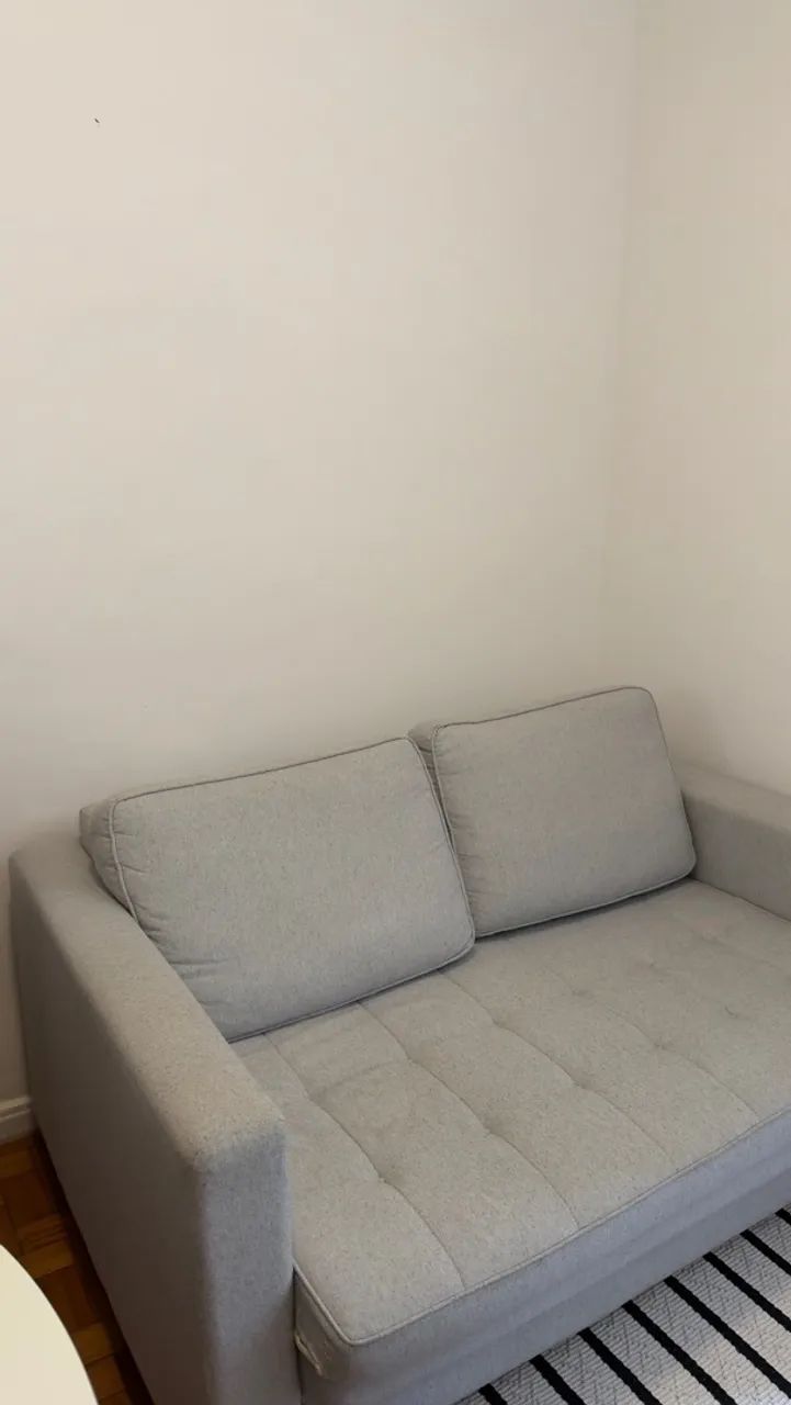 Sofá-cama cinza  - Foto 4