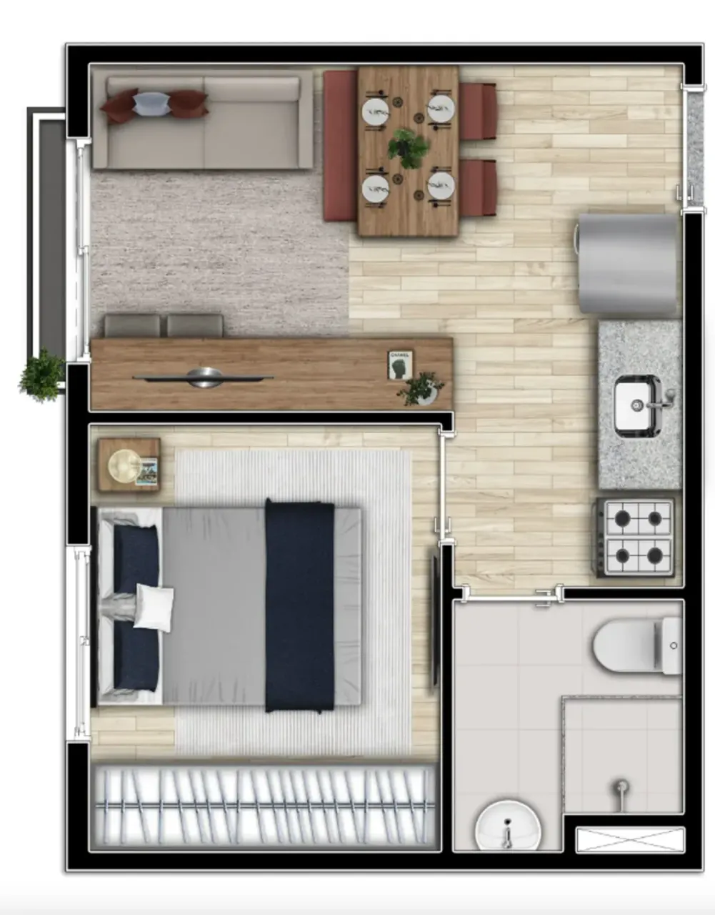 PLANTA 25m²