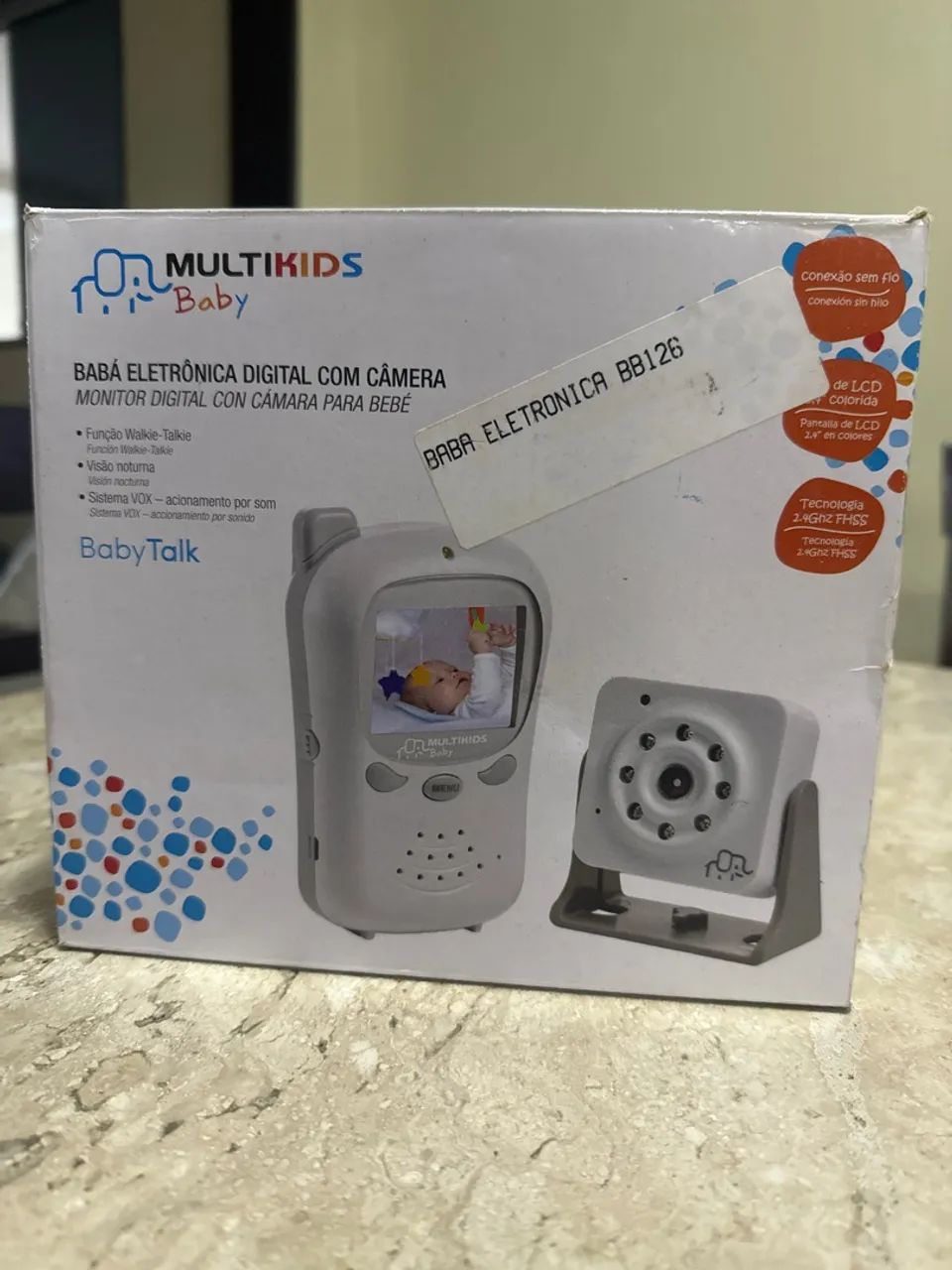 Babá eletrônica digital com câmera