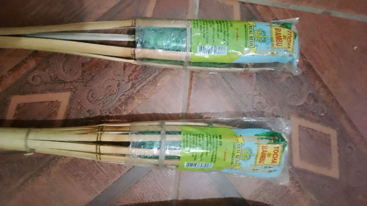Lamparina de bambu - Foto 4