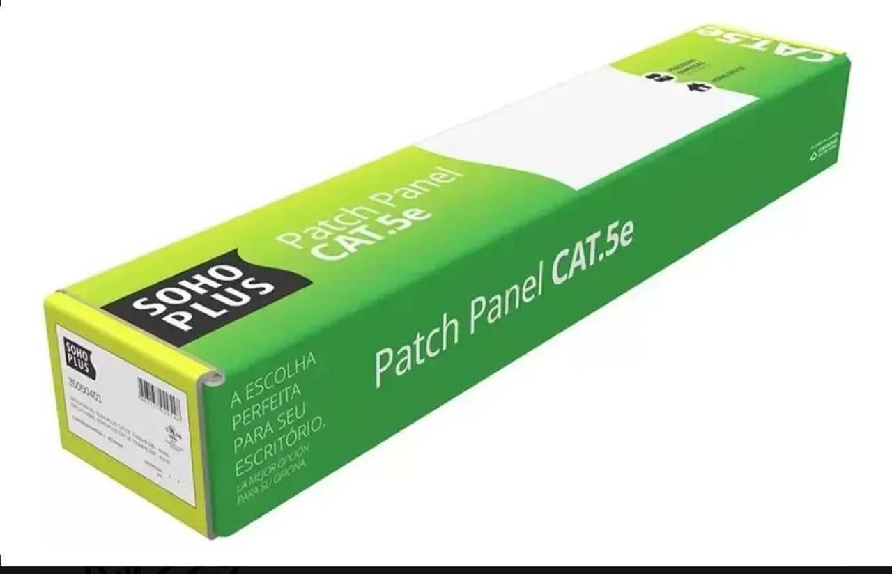 Patch Panel Sohoplus 24p Cat5e Furukawa T568a/b 24 Portas - Foto 3