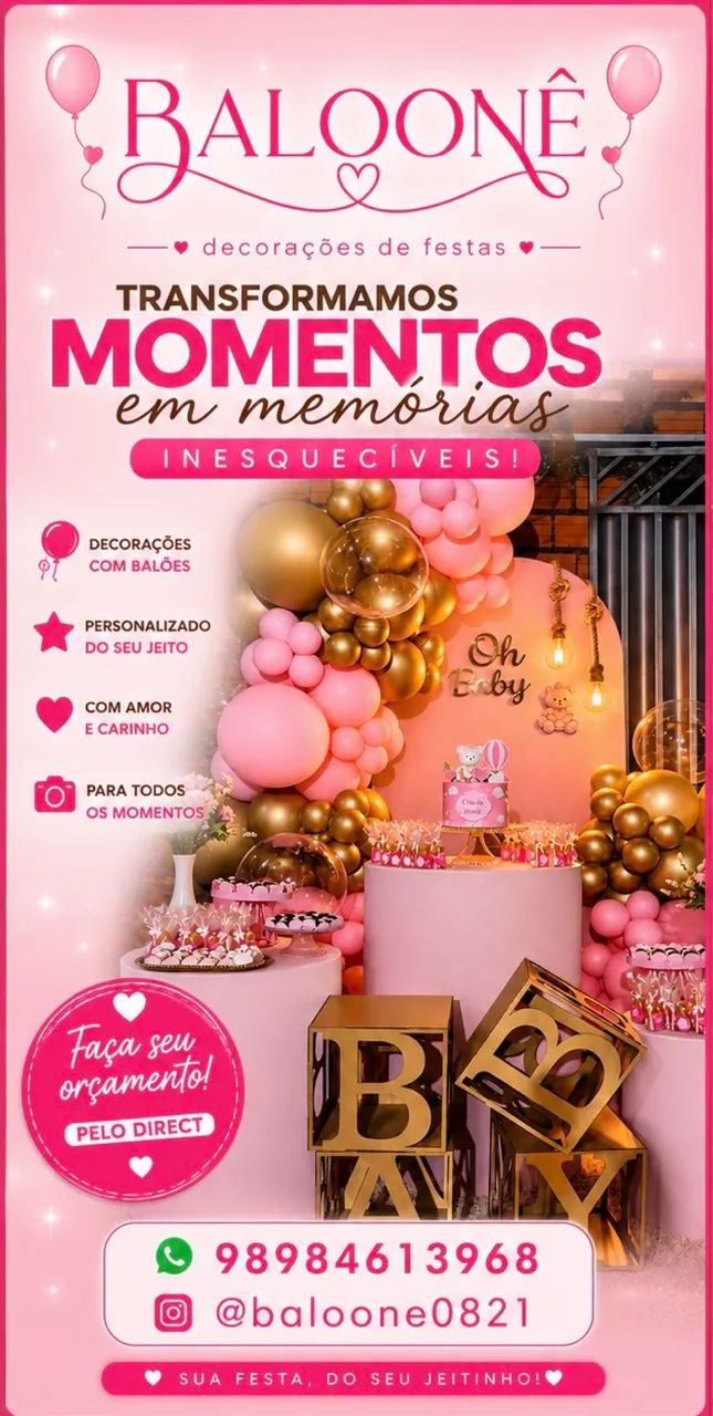 ?BALOONÊ - Decoração de Festas e Balões Personalizados ?