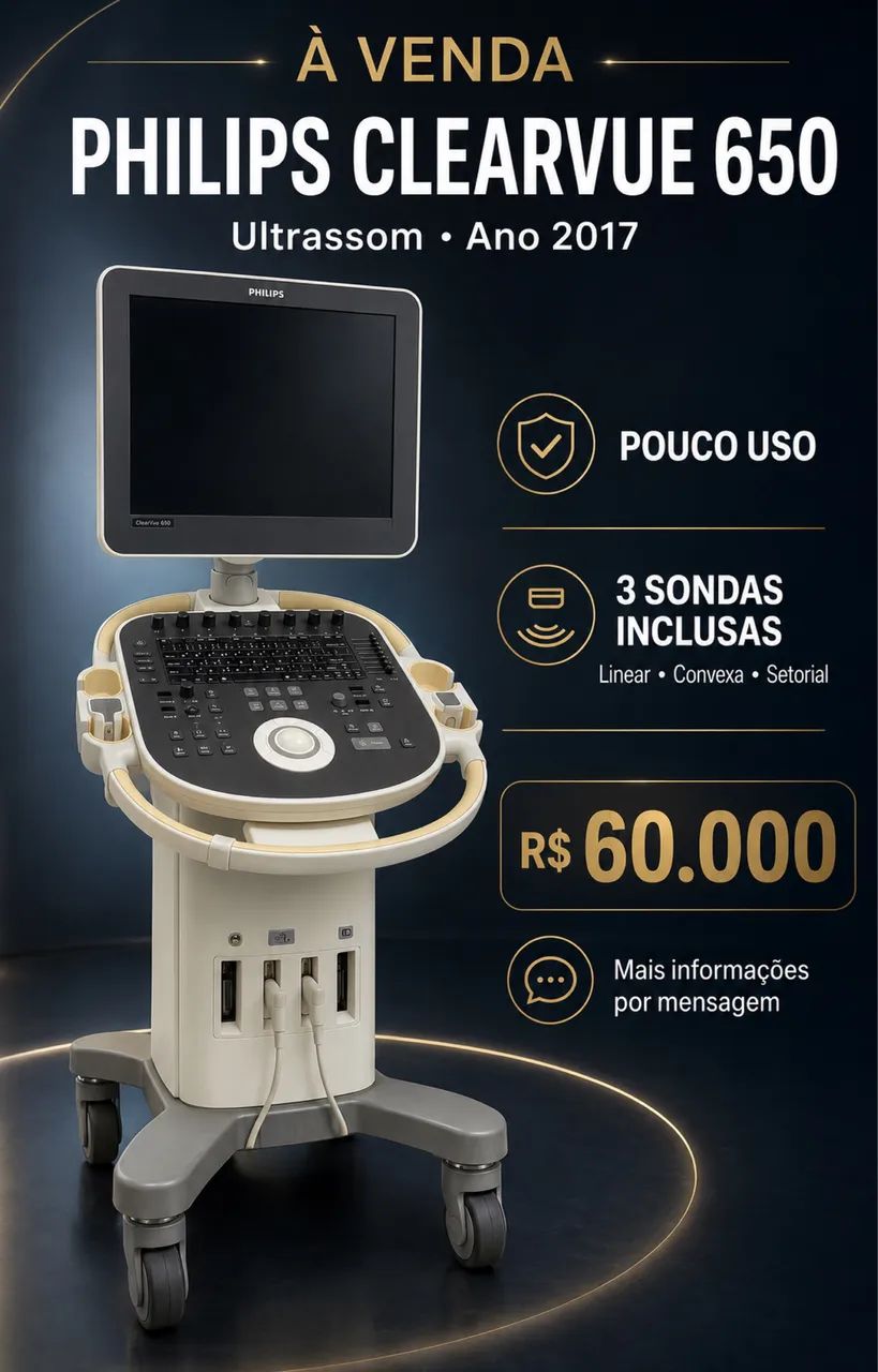 Aparelho Ultrassom Philips ClearVue 650