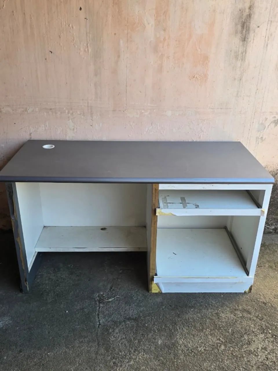 Mesa de escritório com 2 prateleiras móveis  - Foto 2