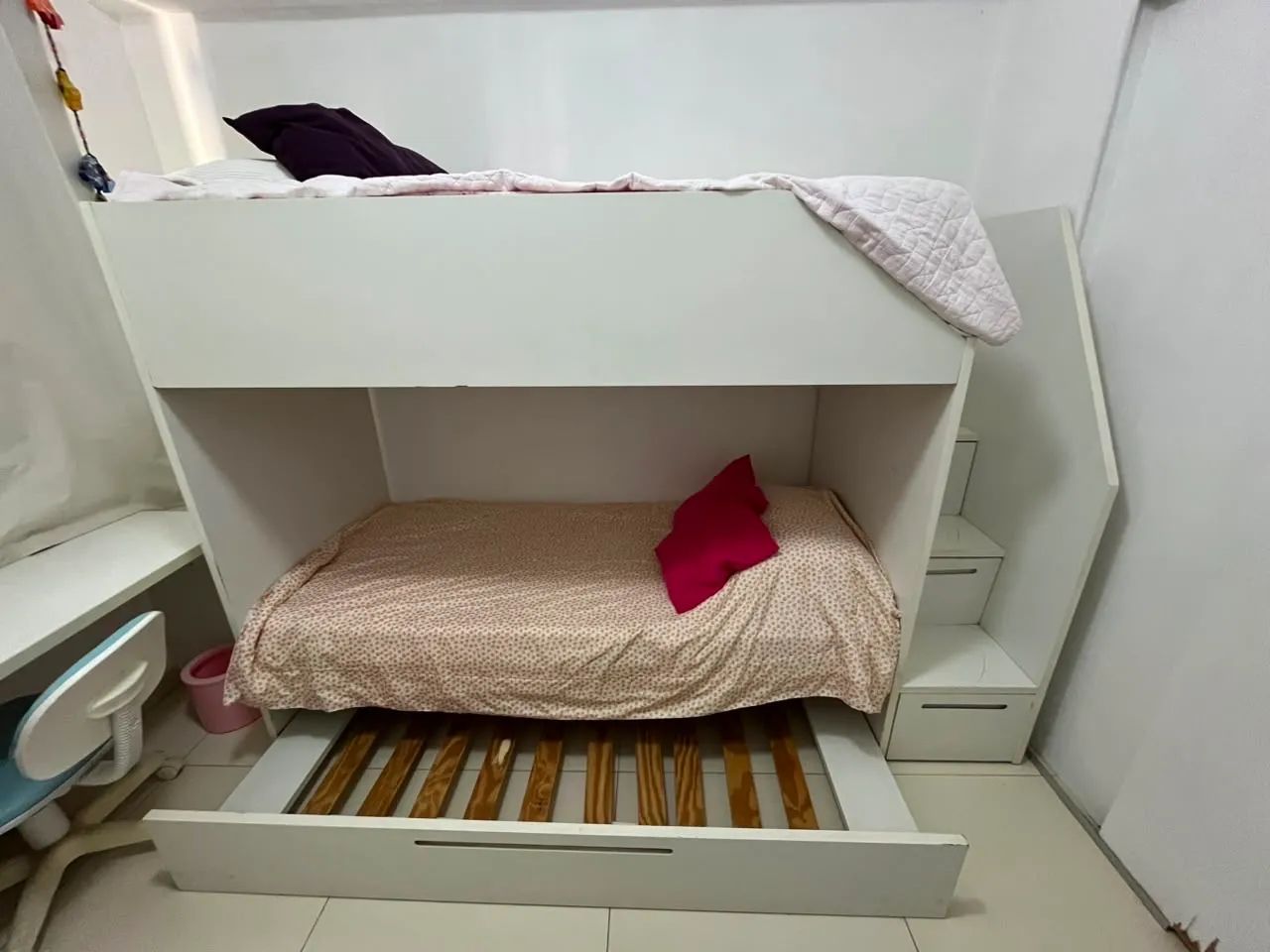 Cama beliche+bicama Tok Stok + 2 colchões 