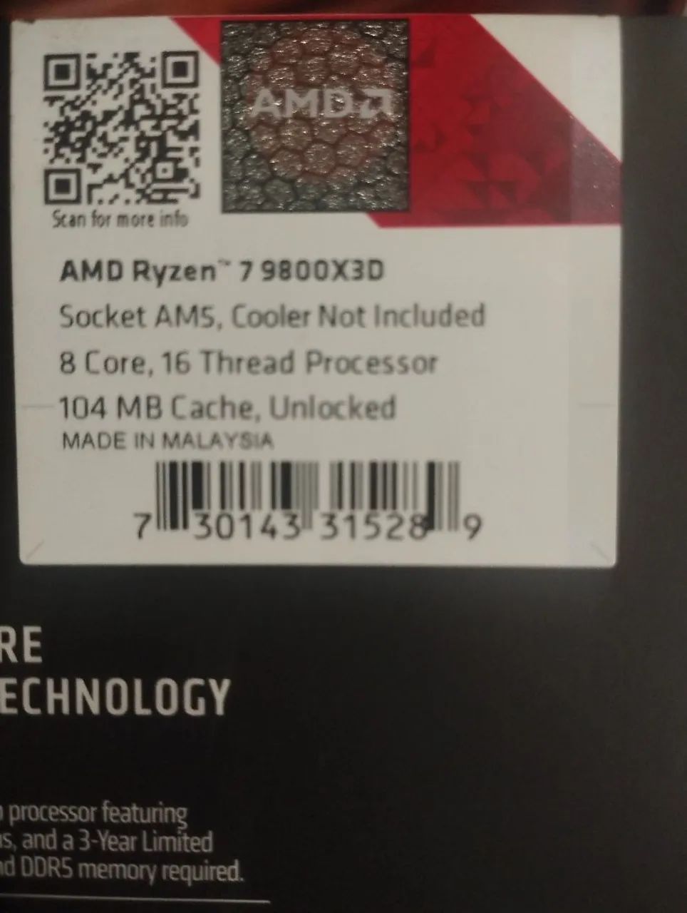 3Un de Ryzen 7 9800X3D - Foto 2