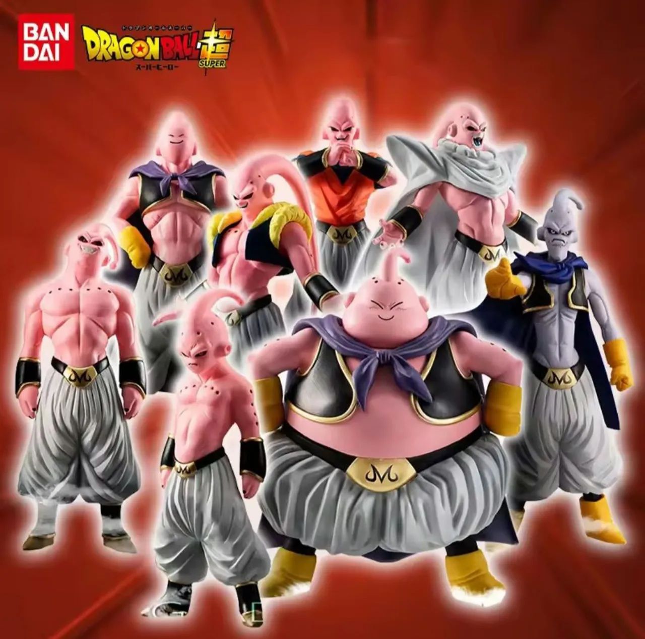 Kit 8 Bonecos Majin Boo - Dragon Ball Z