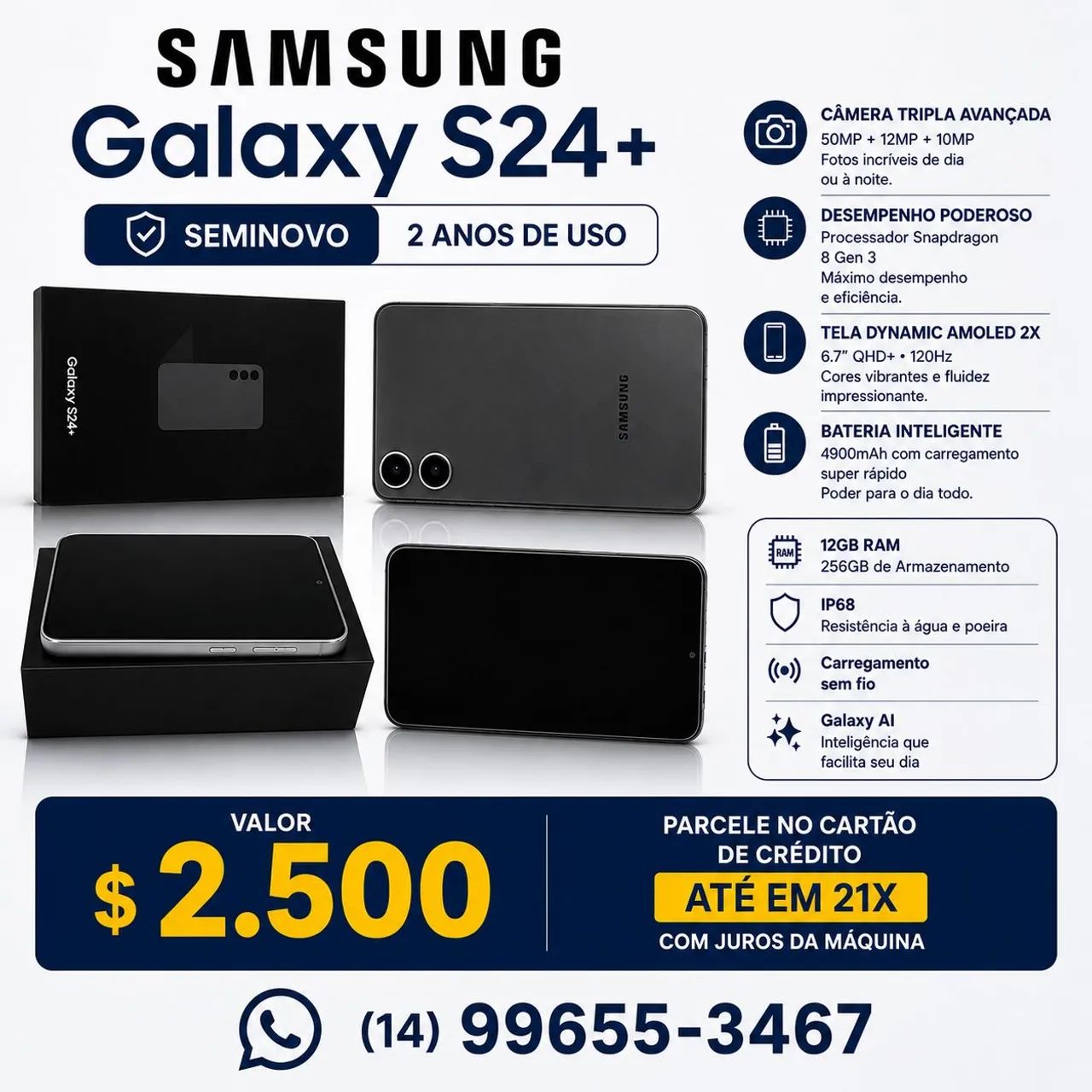 SANSUNG S24+ SEMINOVO