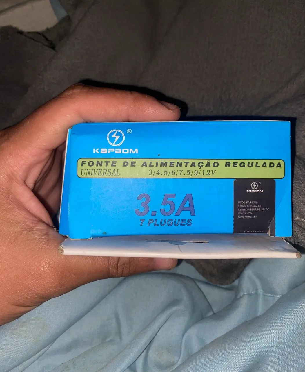 Fonte de Alimentação Regulada Universal Kapbom 3,5A - Nova - Foto 4