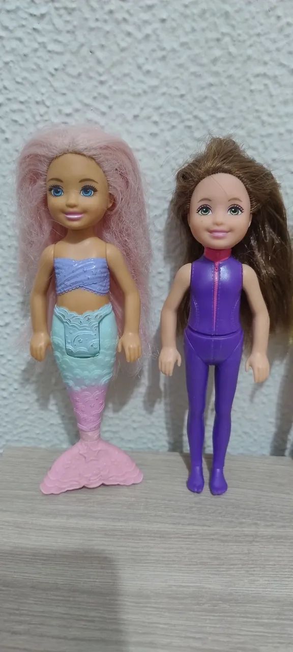 Lote 4 bonecas Barbie Chelsea/Kelly Mattel - Foto 3