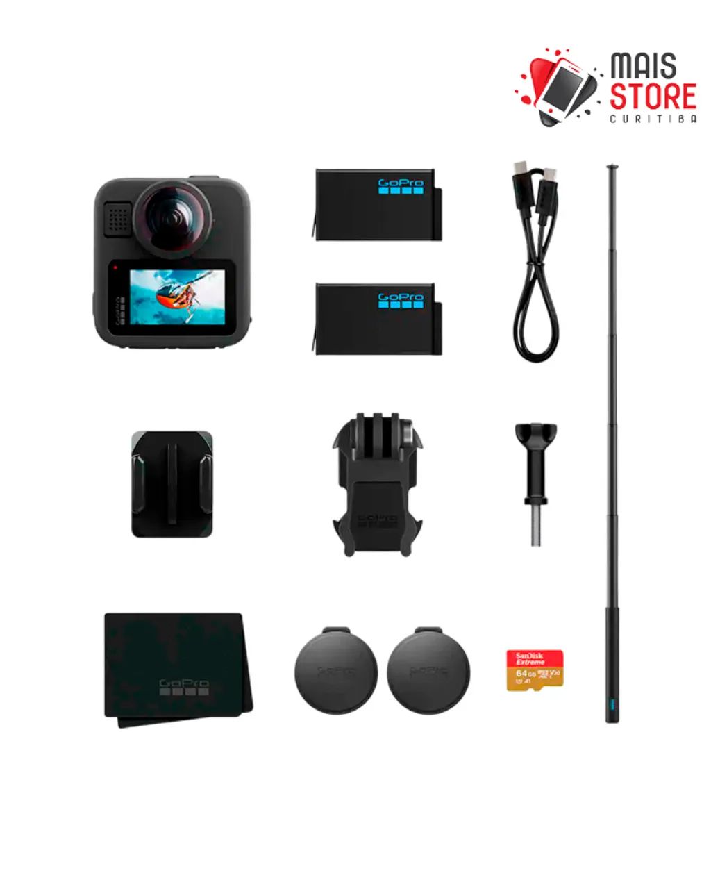 Câmera GoPro Max2 360° Bundle - Lacrado na caixa - Foto 6