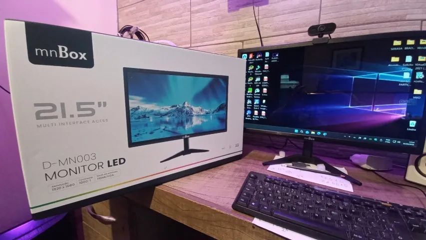 Monitor LED de 21,5 polegadas