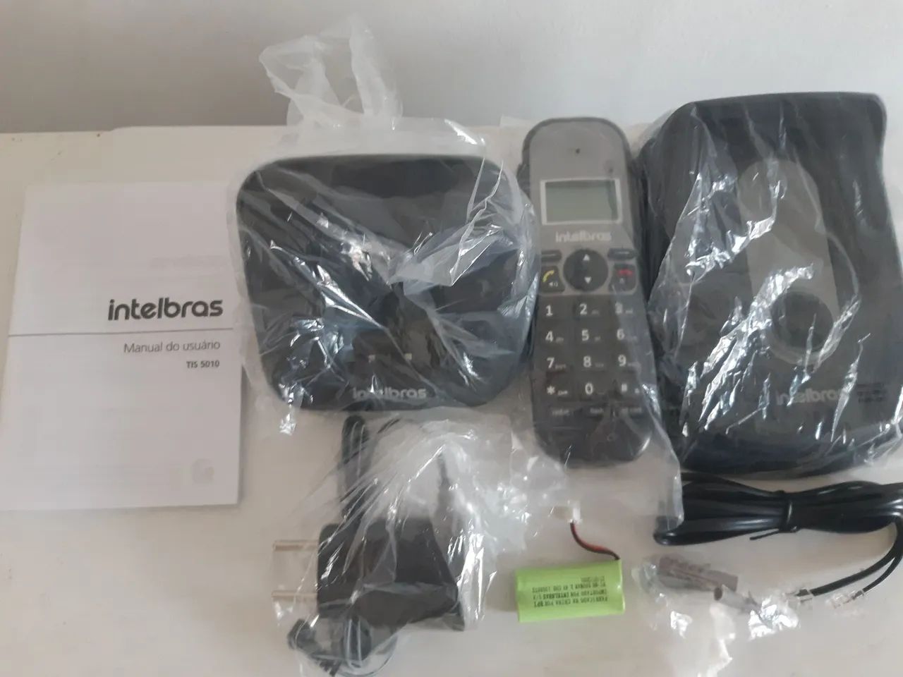 INTERFONE E TELEFONE INTELBRAS TIS 5010 SEM FIO COM RAMAL EXTERNO LEIA - Foto 2