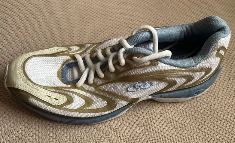 TENIS ASICS OLYMPIKUS 36 AZUL E BRANCO - Foto 2