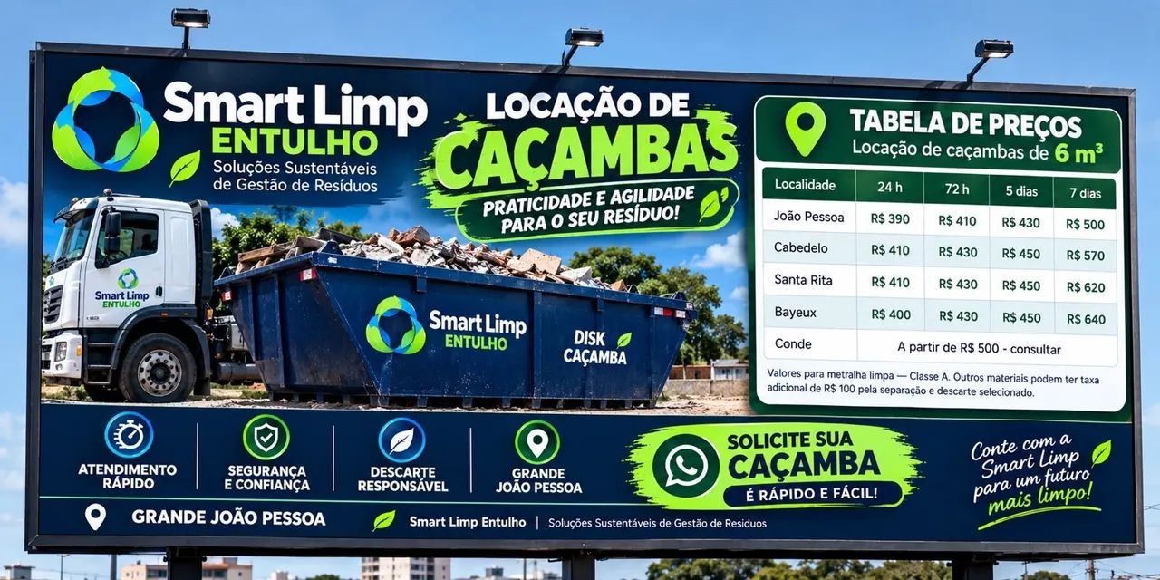 Locação de caçambas 
