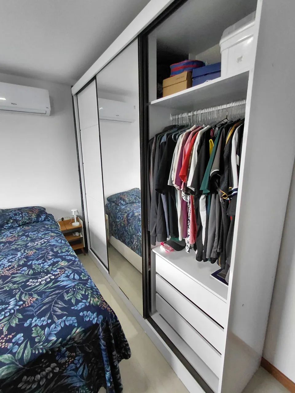 Guarda roupa 1 Bianchi casal Branco - Foto 2
