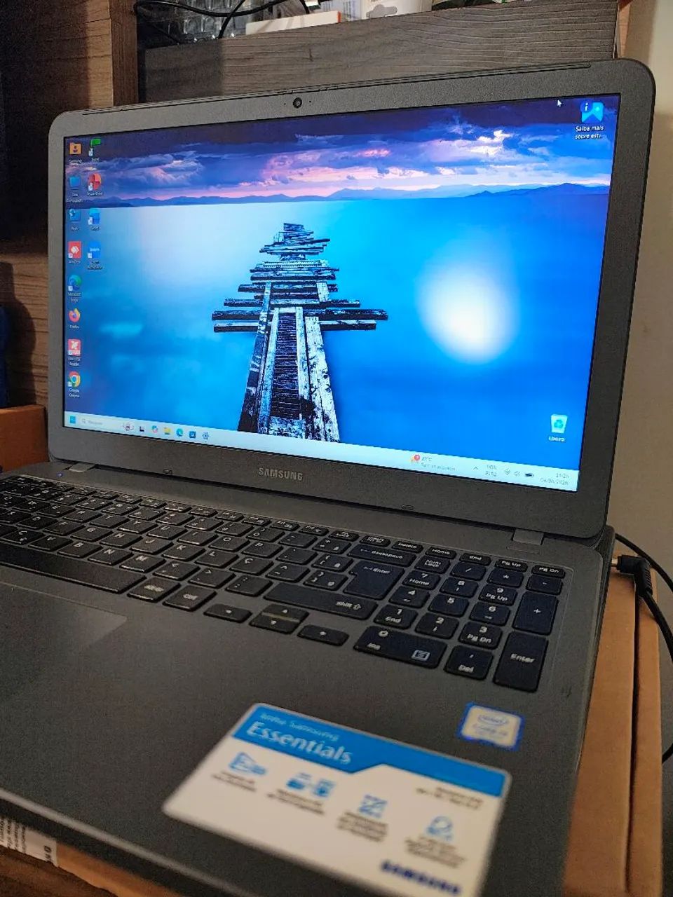 Vendo Notebook Samsung NP350XAA - Cinza - zerado - Foto 5