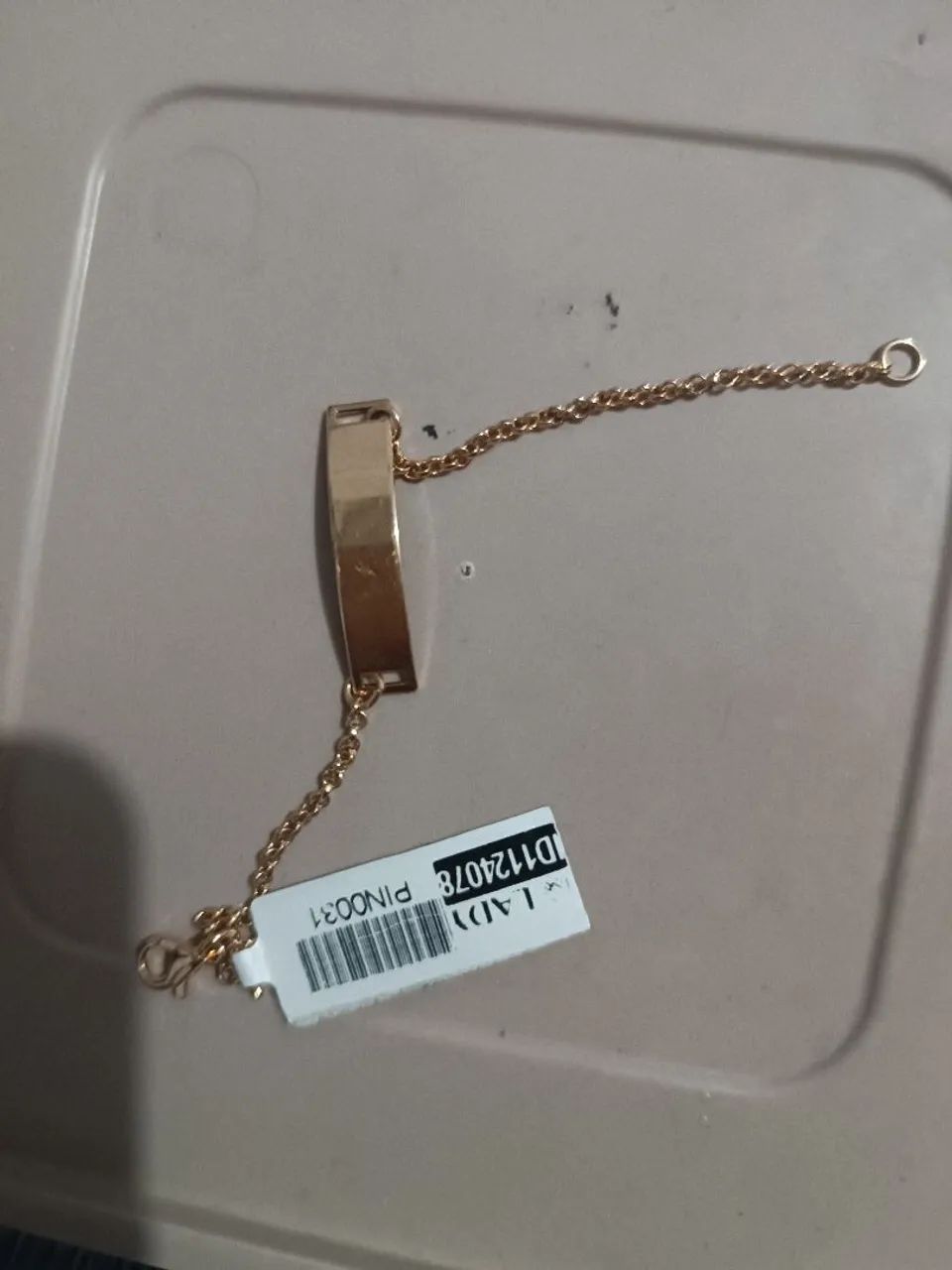 Nova Pulseira bebe foleada a ouro 18 - Foto 2