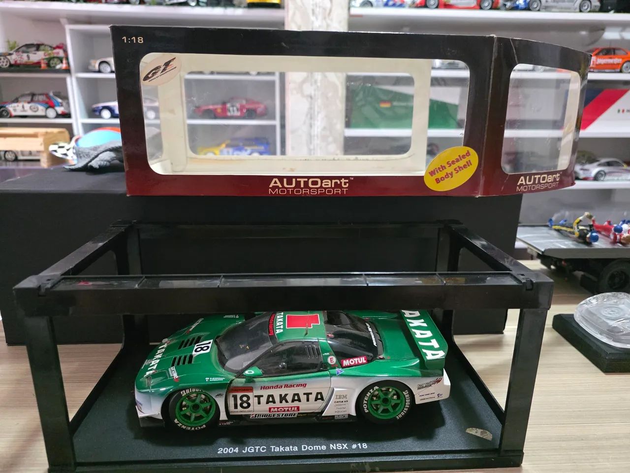 Miniatura 1.18 2004 JGTC Takata Dome NSX #18 Autoart - Hobbies e