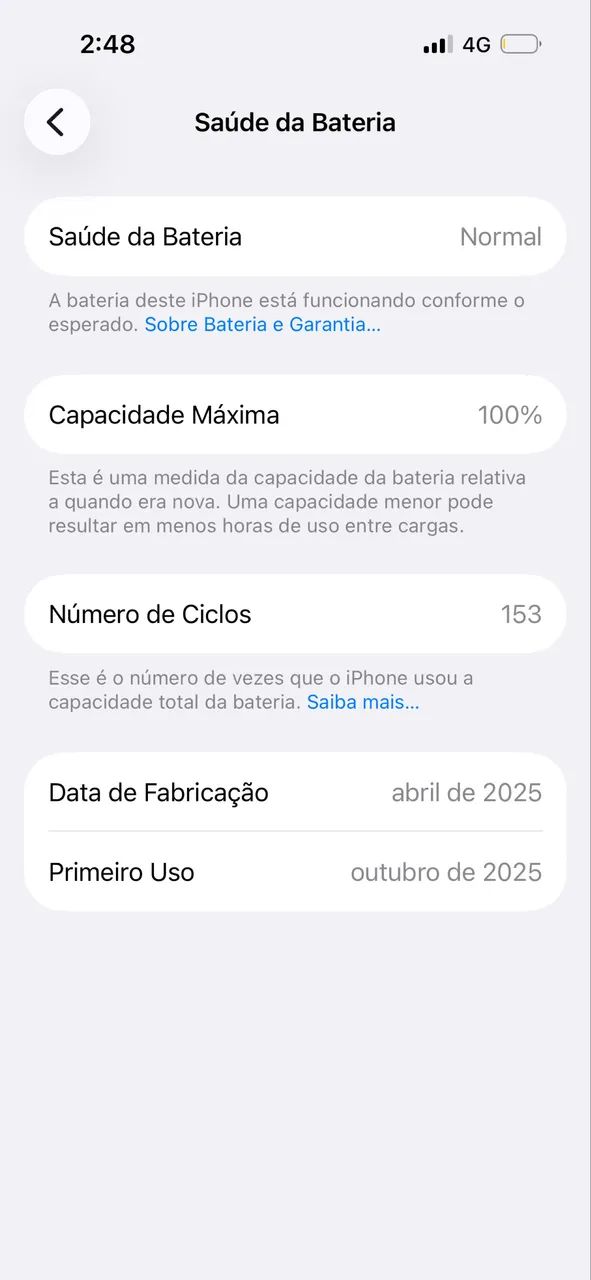 IPHONE 16 126 branco 8 meses GARANTIA- SEM DEFEITOS  - Foto 6