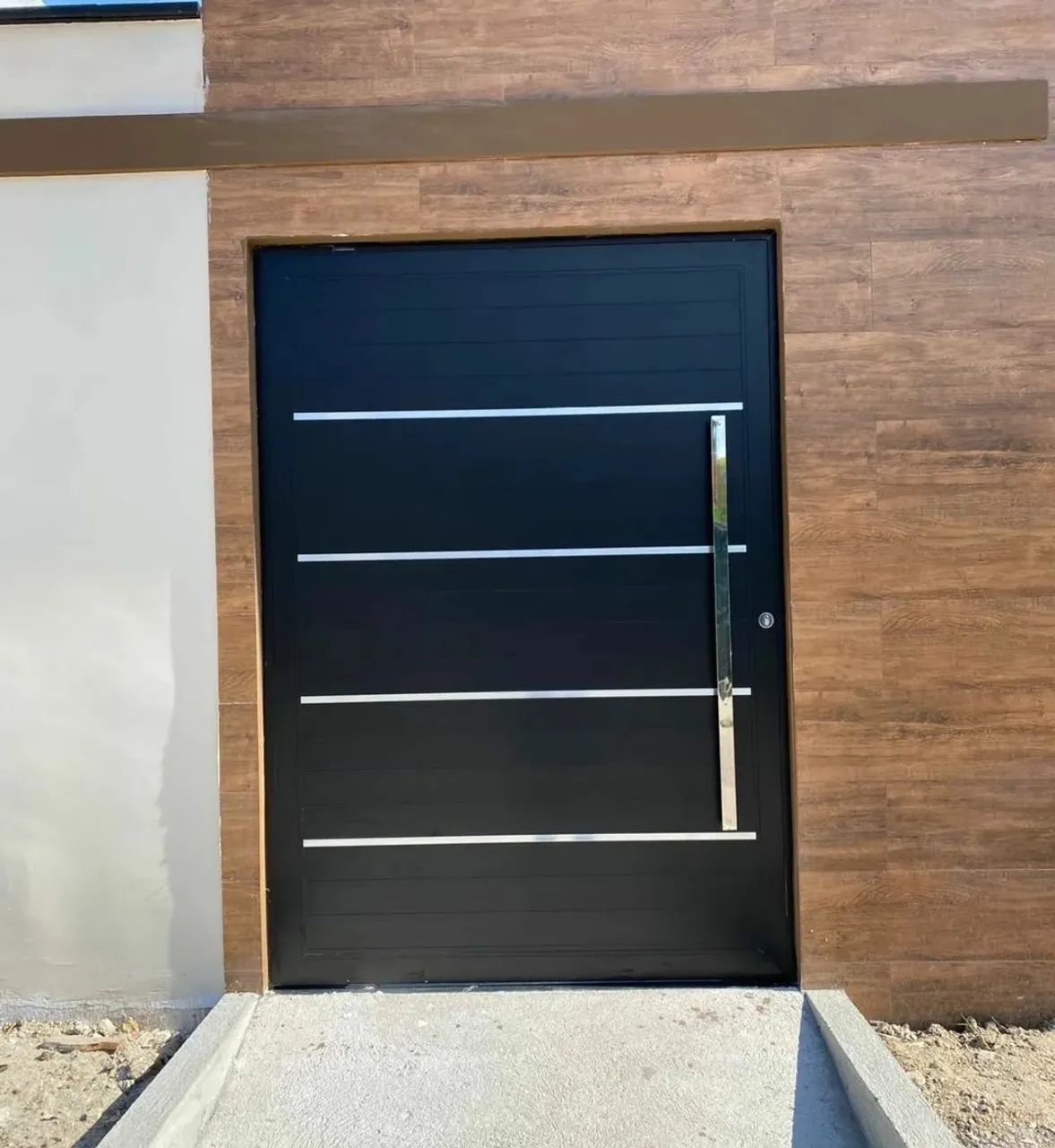 Lindas portas em alumínio branco, preto e bronze. Sofisticadas e modernas. - Foto 5