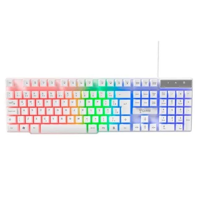 COMBO KIT GAMER NIGHTMARE SNOW | TECLADO / MOUSE / HEADSET / MOUSE PAD | PROMOÇÃO  - Foto 4