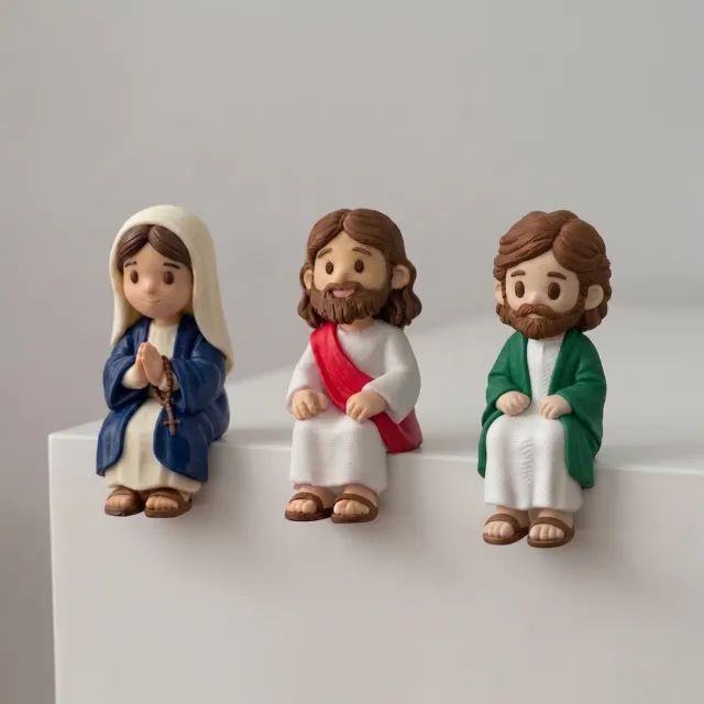 Miniatura Sentada Maria Nossa Senhora - Colecionável Religioso - Foto 2