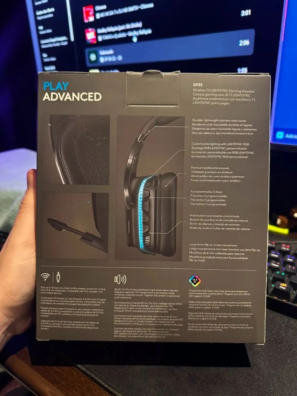 Headset LOGITECH G935 LACRADO - Foto 3