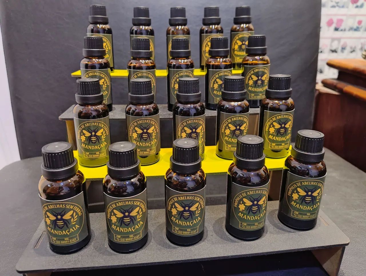 30 ml de EXTRATO DE PRÓPOLIS PURO - ORGÂNICO DE MANDAÇAIA  30 ML - Foto 2