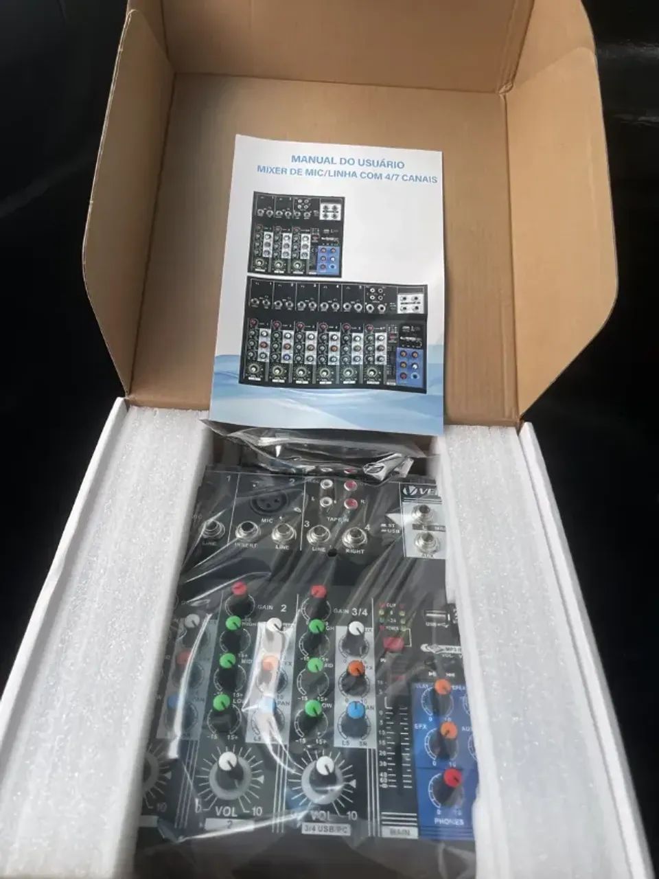 Mesa de Som 4 Canais 48v+ bluetooth Usb/type C - Foto 2