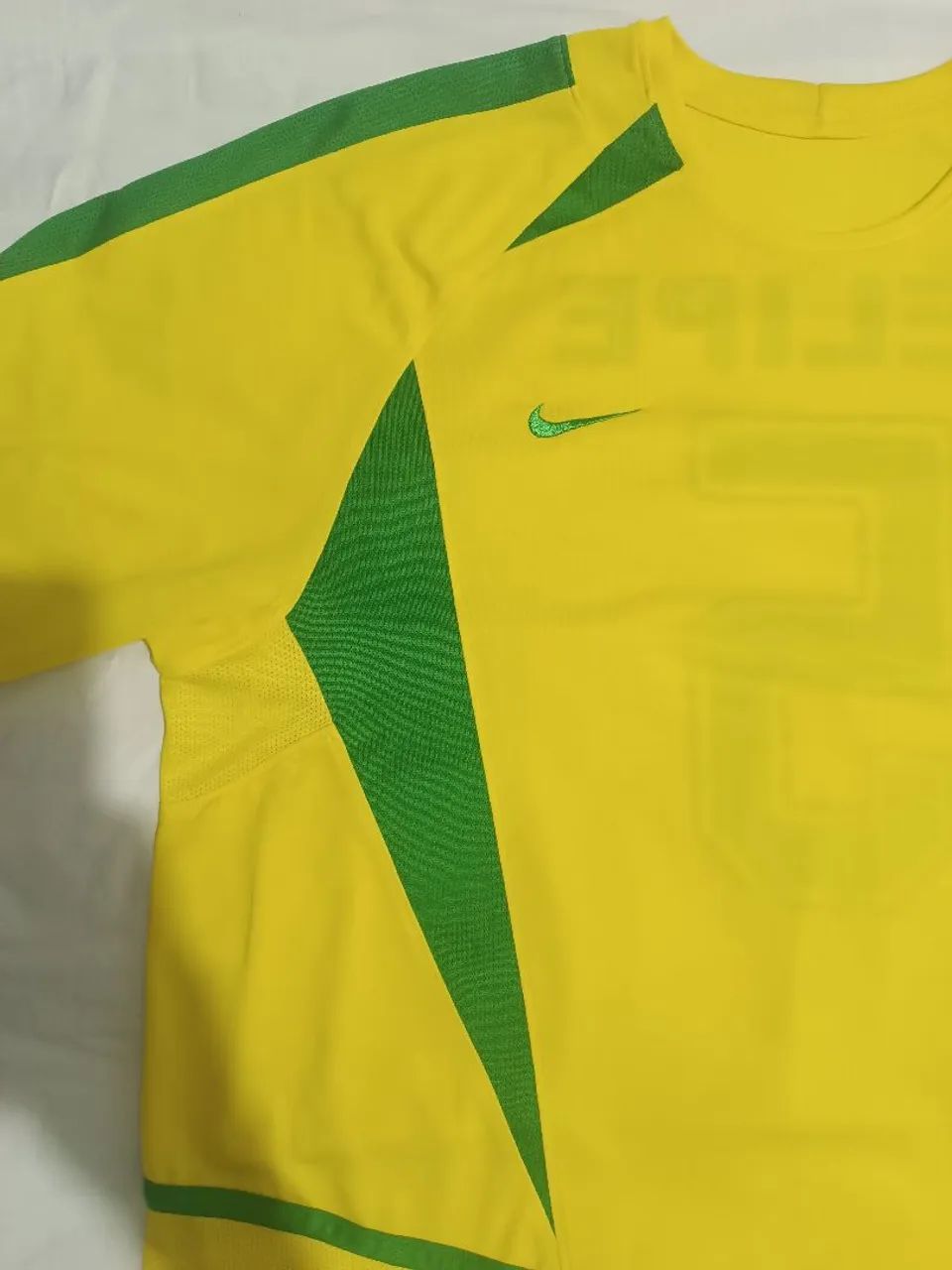 Camisa oficial Brasil amarela copa 2002 Nike ótimo estado de conservação  - Foto 3