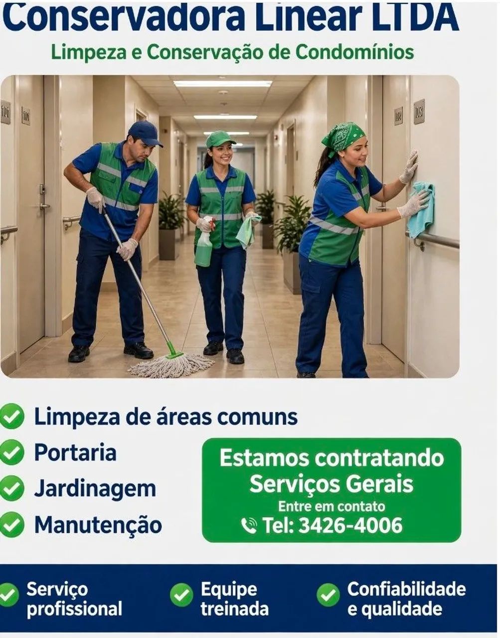 Vaga de Serviços Gerais 