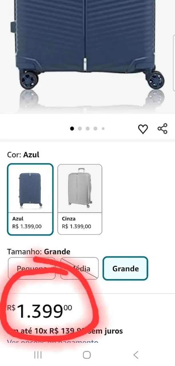  mala samsonite varro G NOVA NUNCA USADA - Foto 4
