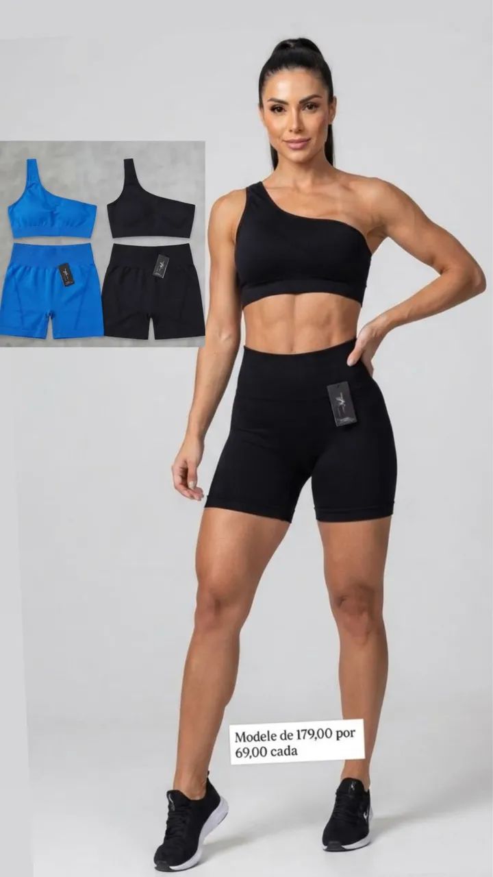 Roupas fitnes a preço de custo 