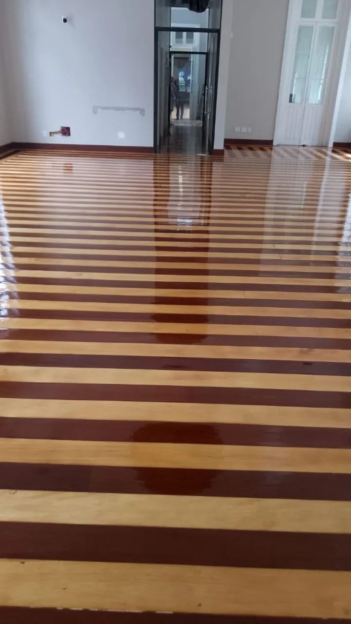 RESTAURAÇÃO DE PISO DE MADEIRA TÁBUA E TACO  - Foto 4