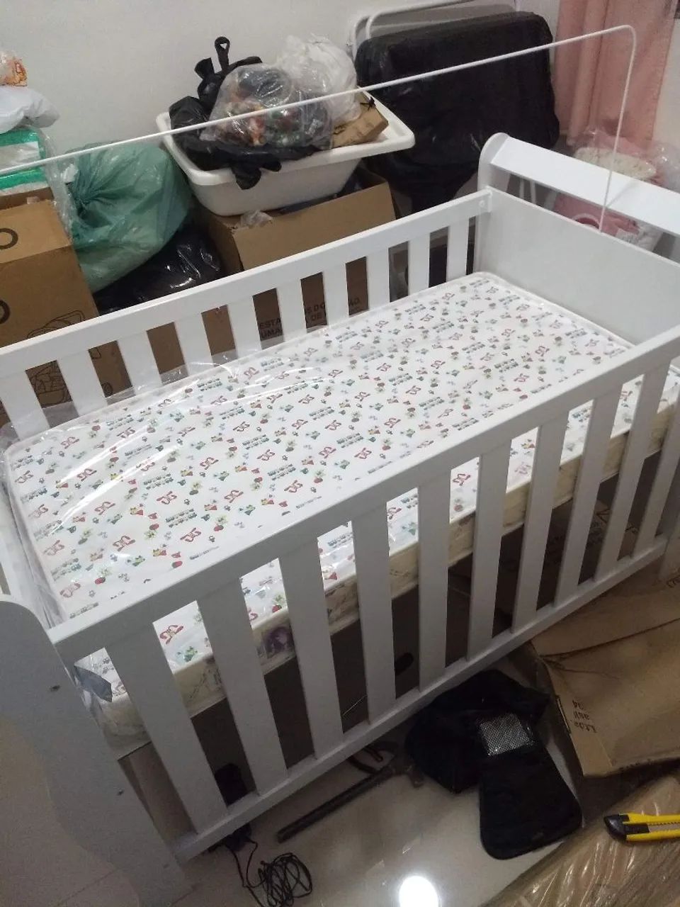 Berço Grão de Gente vira cama