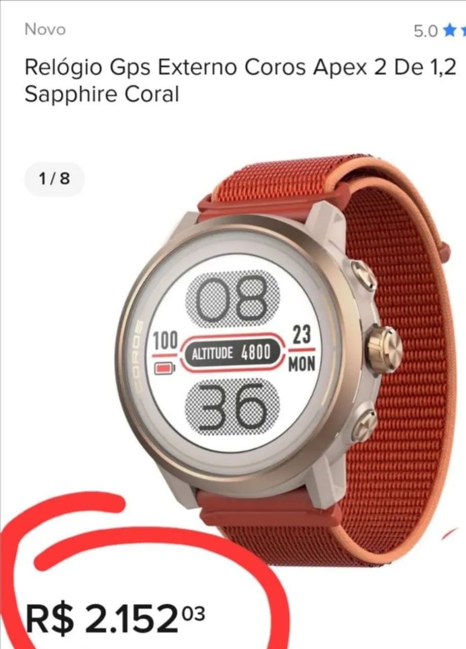 Smartwatch  Coros Apex 2 Pro - Novo - Foto 3