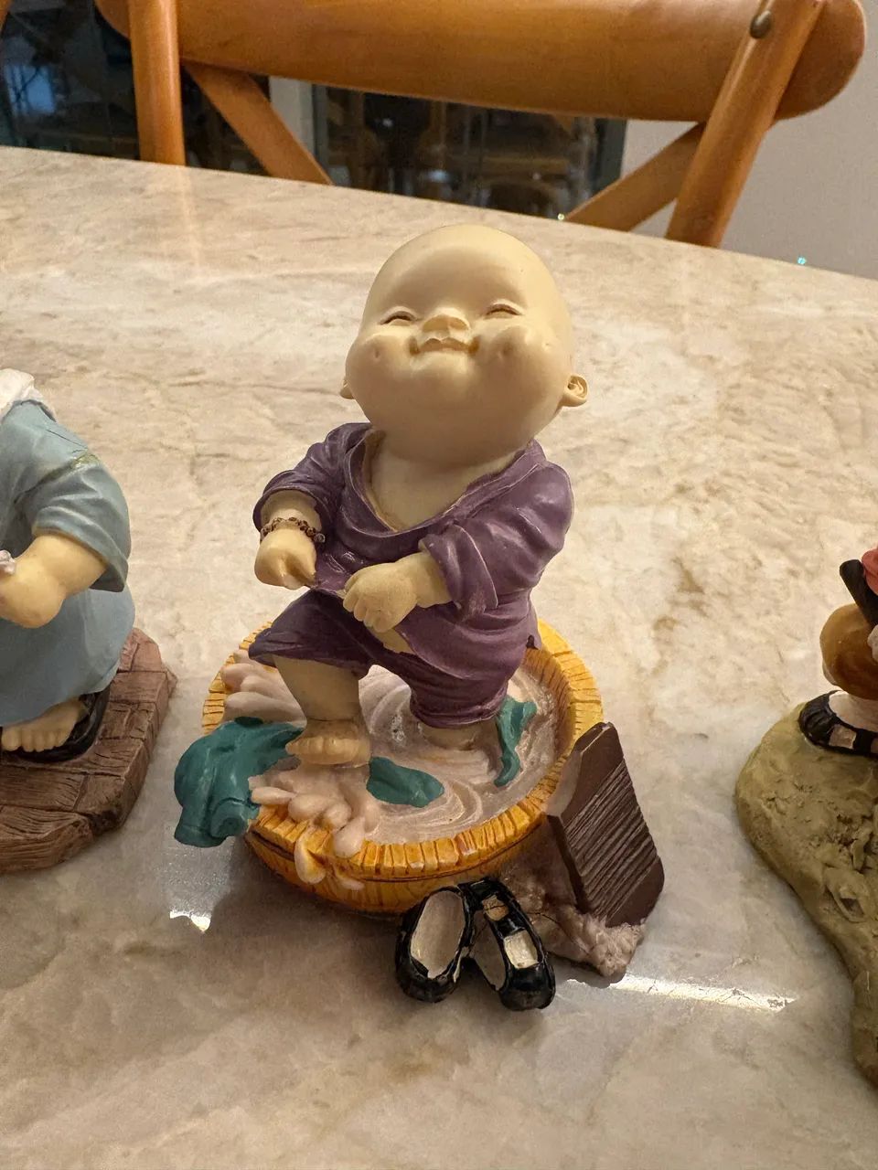 Bonecos em resina decoração 