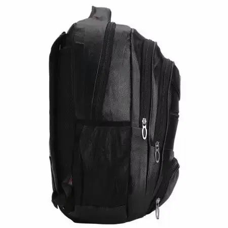 Mochila de couro preta RDX impermeável  - Foto 3