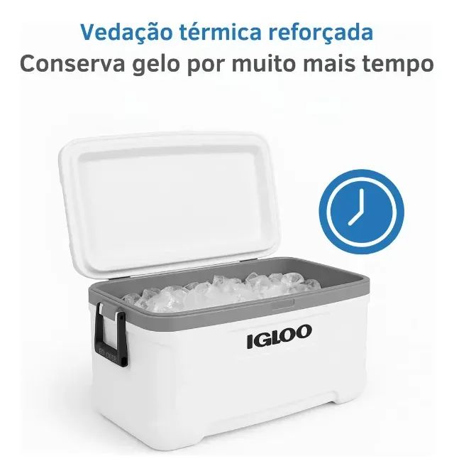 Caixa Térmica Cooler Praia Pesca Marine Igloo 51 Litors 78 latas - Foto 4